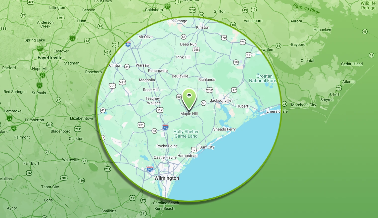 Website Photos map full width